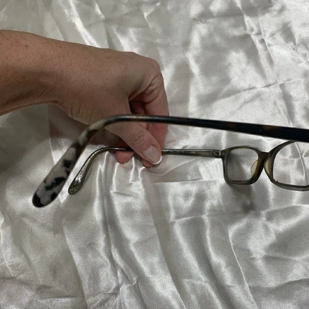 See Glasses Eyeglasses Frames Black Brown Rectangle 152